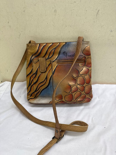 VTG Anuschka Brown Leather Purse Bag