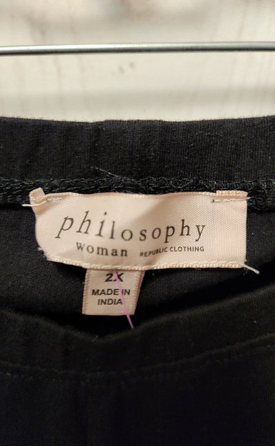 Philosophy Women's Size 2X Black Pants