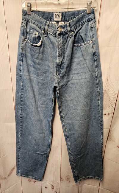 Bdg Women's Size 28 (5-6) Petite Blue Jeans High Rise Baggy Petite