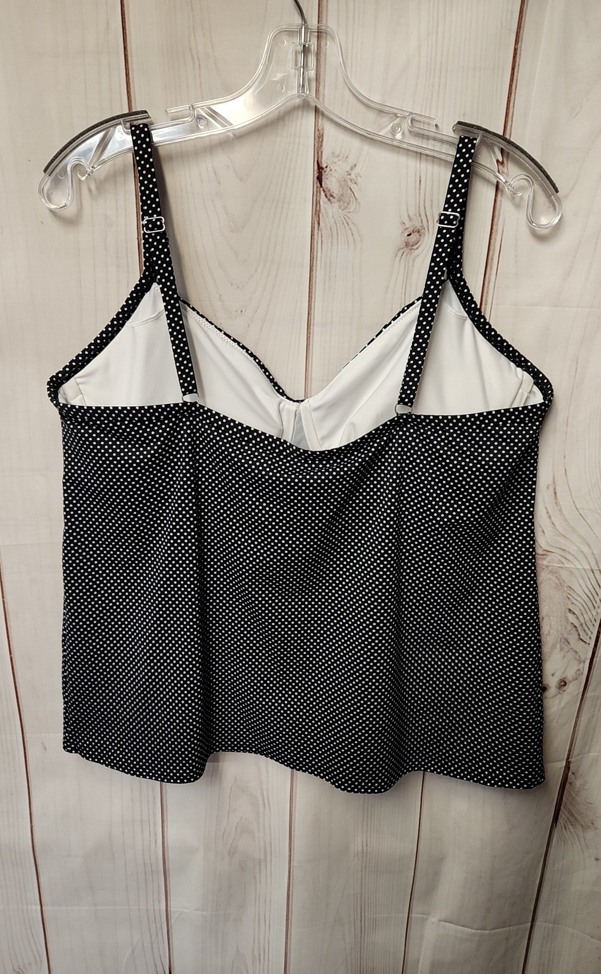 Lands End Women's Size 18 Black Swim Top