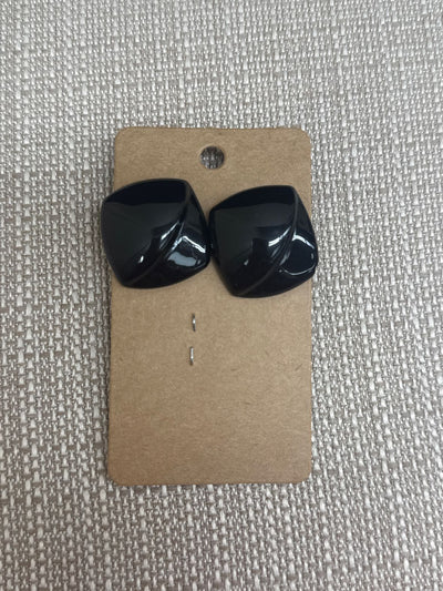 Black Stud Earrings
