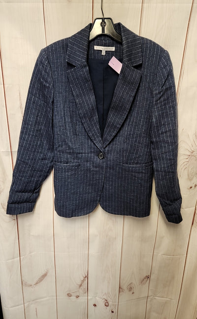 Donna Degnan Women's Size 6 Navy Linen Jacket