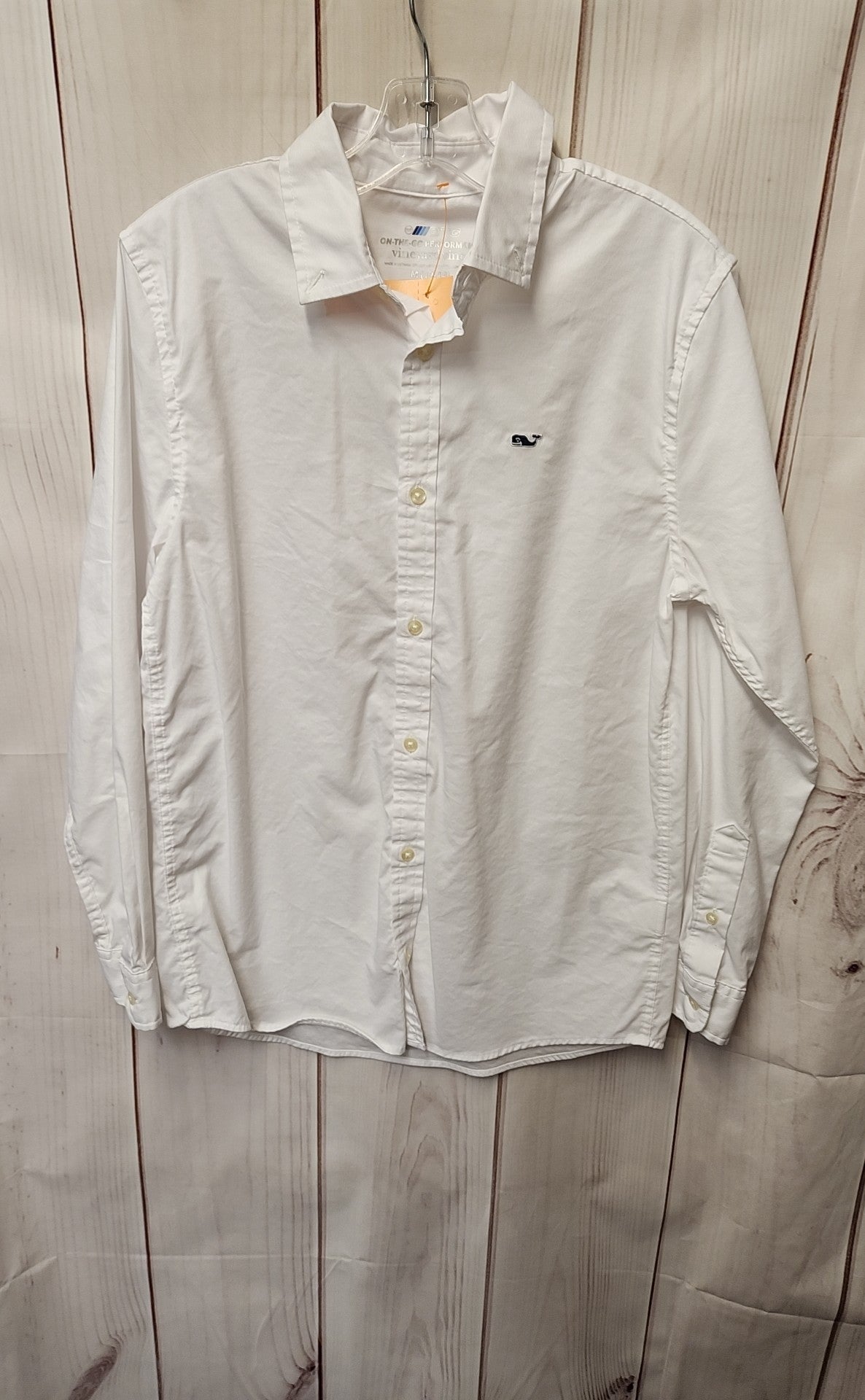 Vineyard Vines Boy's Size 12/14 White Shirt