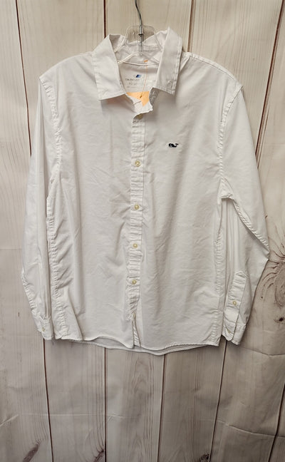 Vineyard Vines Boy's Size 12/14 White Shirt