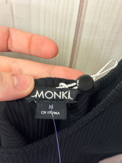 Monki Women's Size M Black Bodysuit