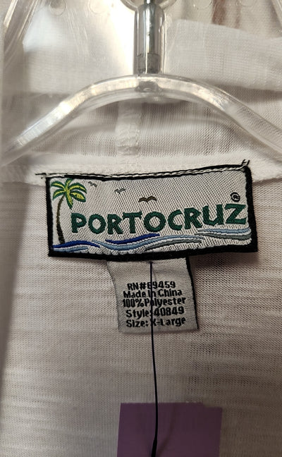 Portocruz Women's Size XL White Cardigan