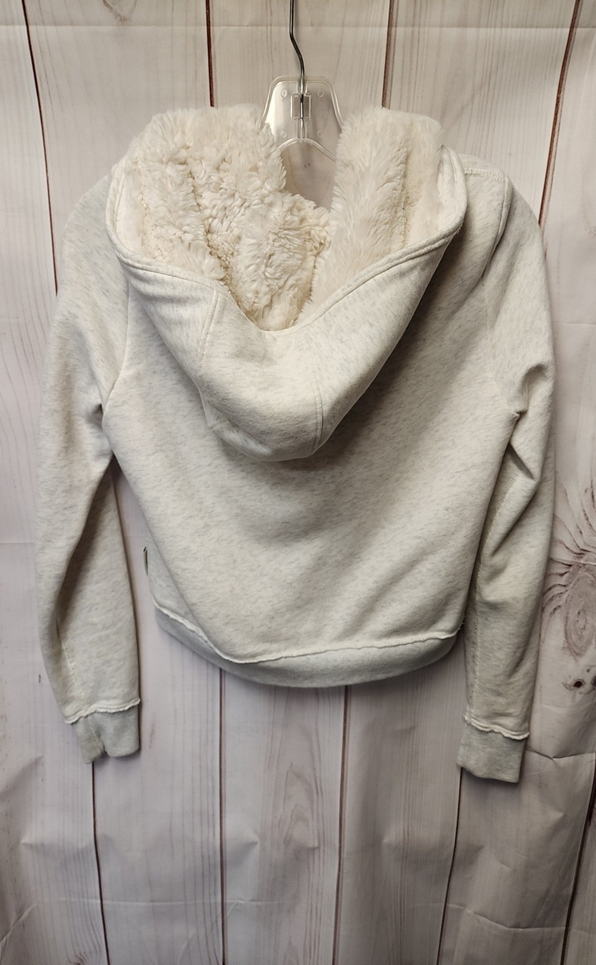 Abercrombie & Fitch Women's Size XS White Full Zip Hooded Sweatshirt