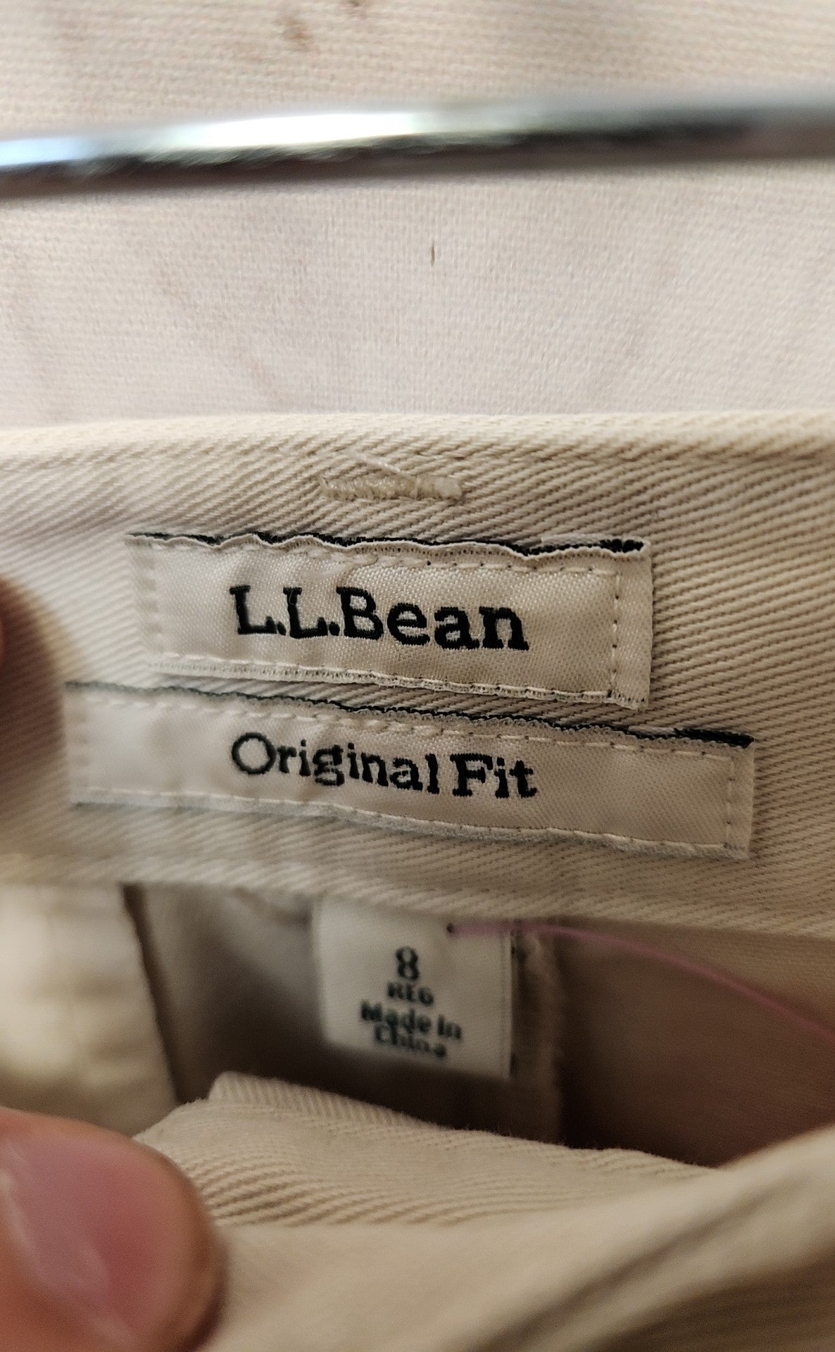 LL Bean Women's Size 8 Beige Skirt