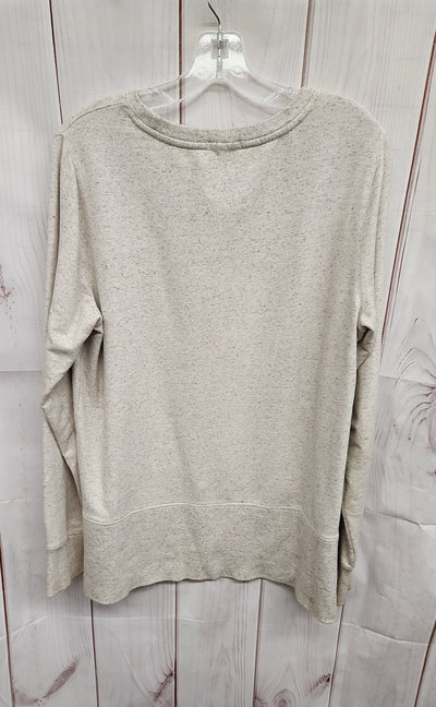 LL Bean Women's Size M Beige Sweatshirt