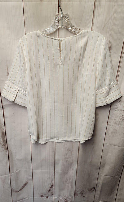 Vince Camuto Women's Size XS White Short Sleeve Top