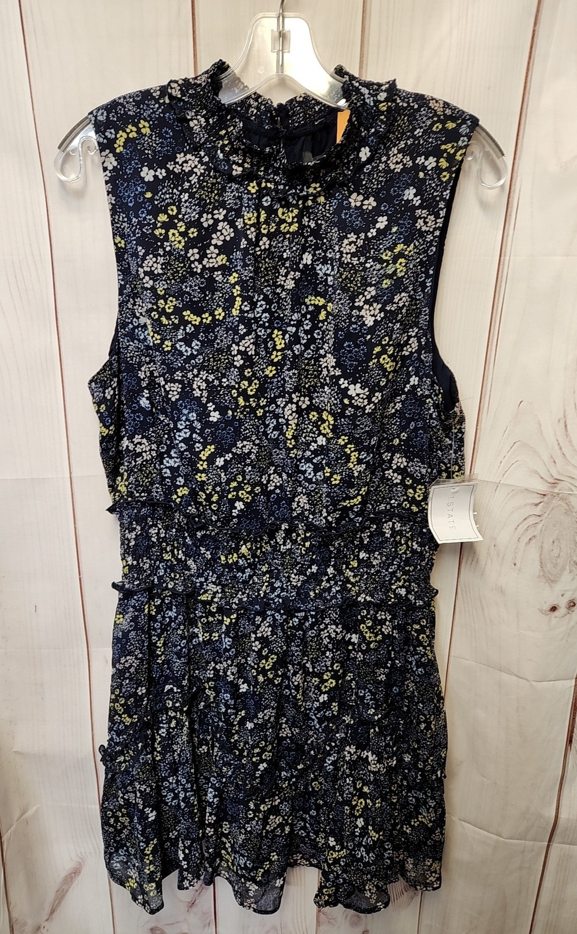 NWT 1. State Women's Size XL Navy Floral Dress