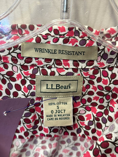 LL Bean Women's Size S Pink 3/4 Sleeve Top
