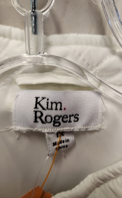NWT Kim Rogers Women's Size 1X White Jacket