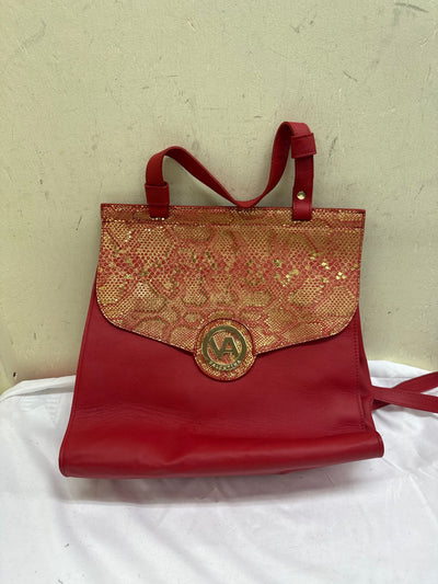 Valentina Red Leather Purse Bag