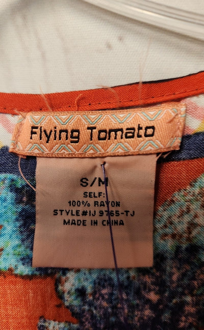 Flying Tomato Women's Size Small/Medium Red Cardigan