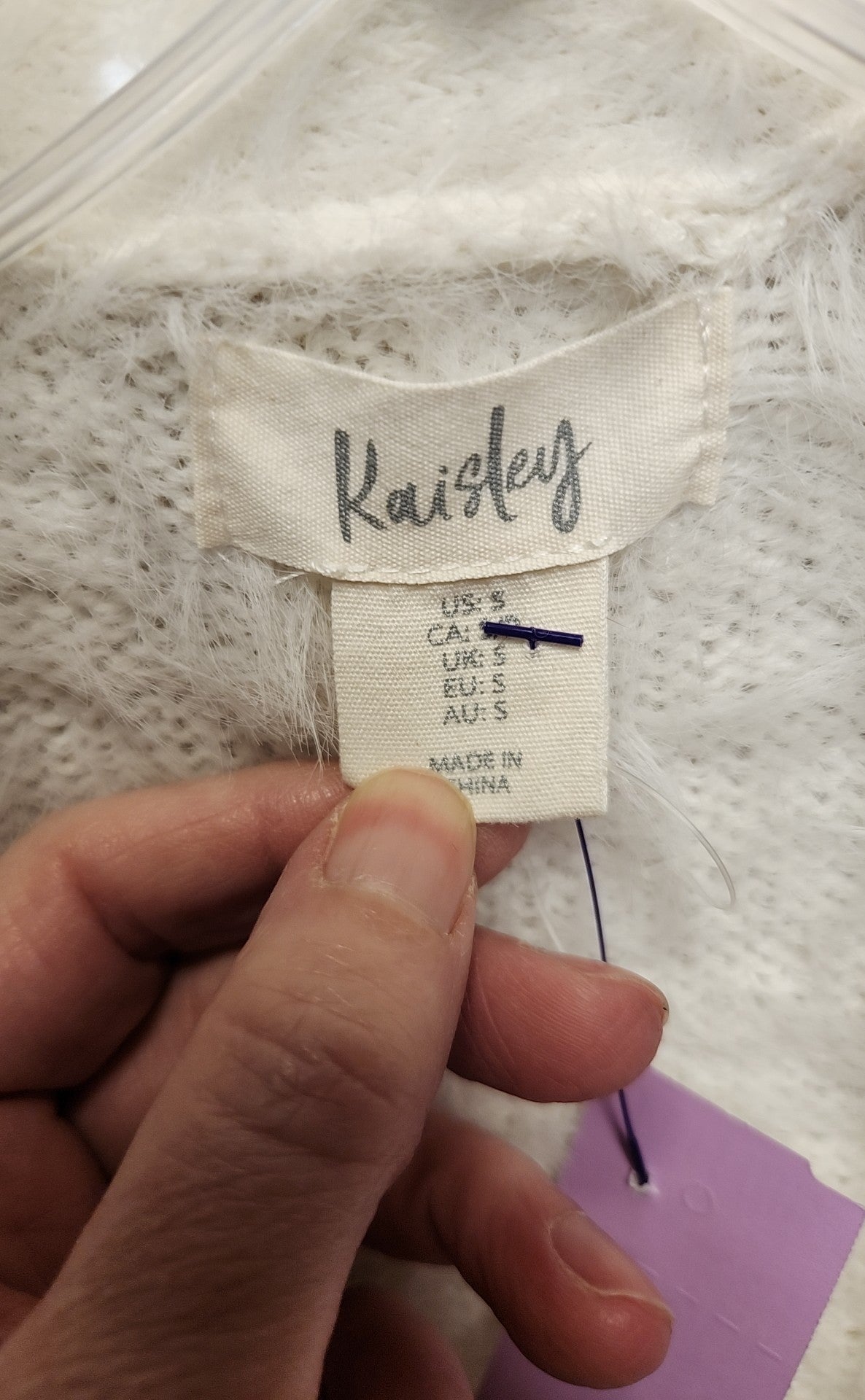 Kaisely Women's Size S White Coat