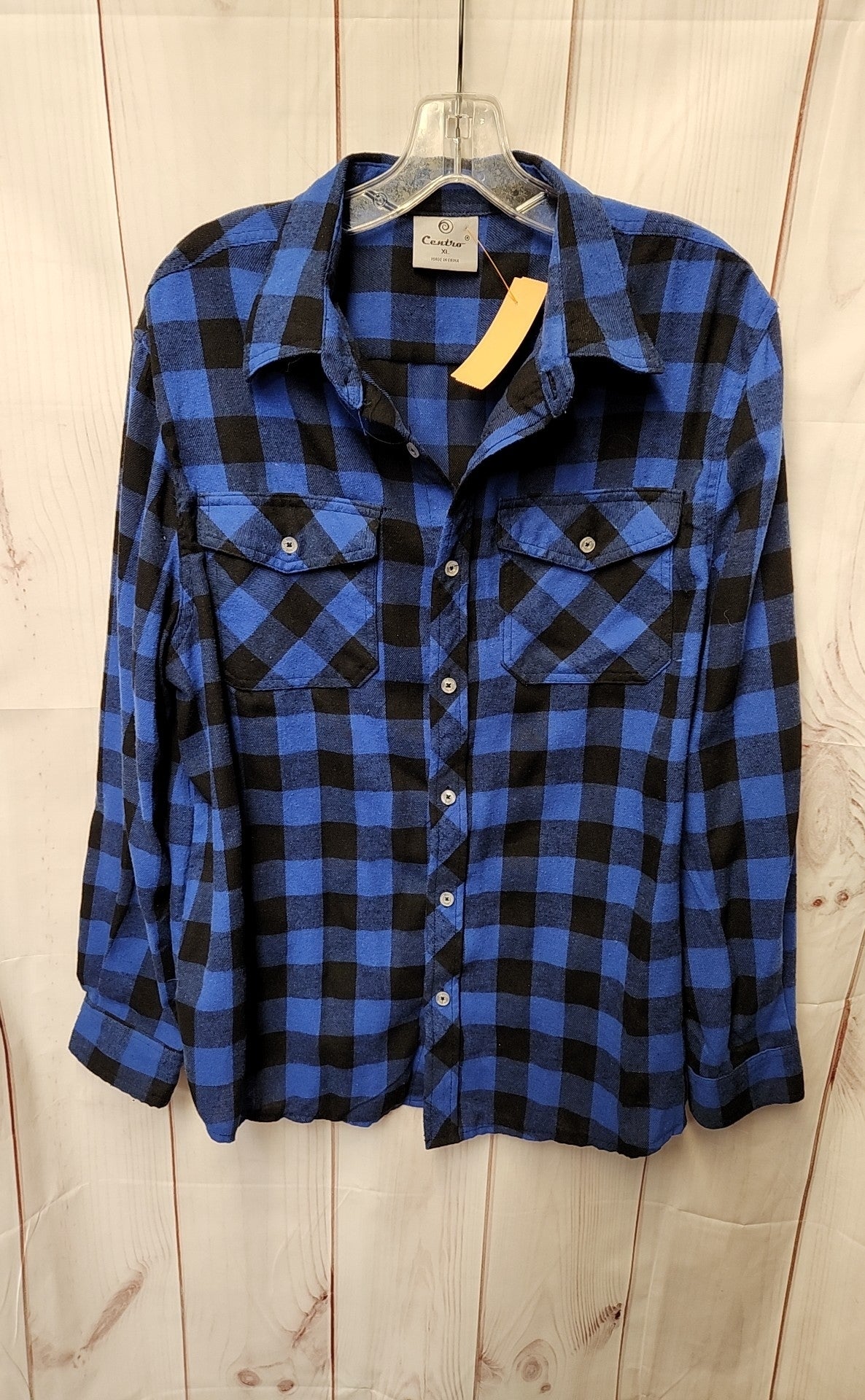 Centro Men's Size XL Blue Shirt