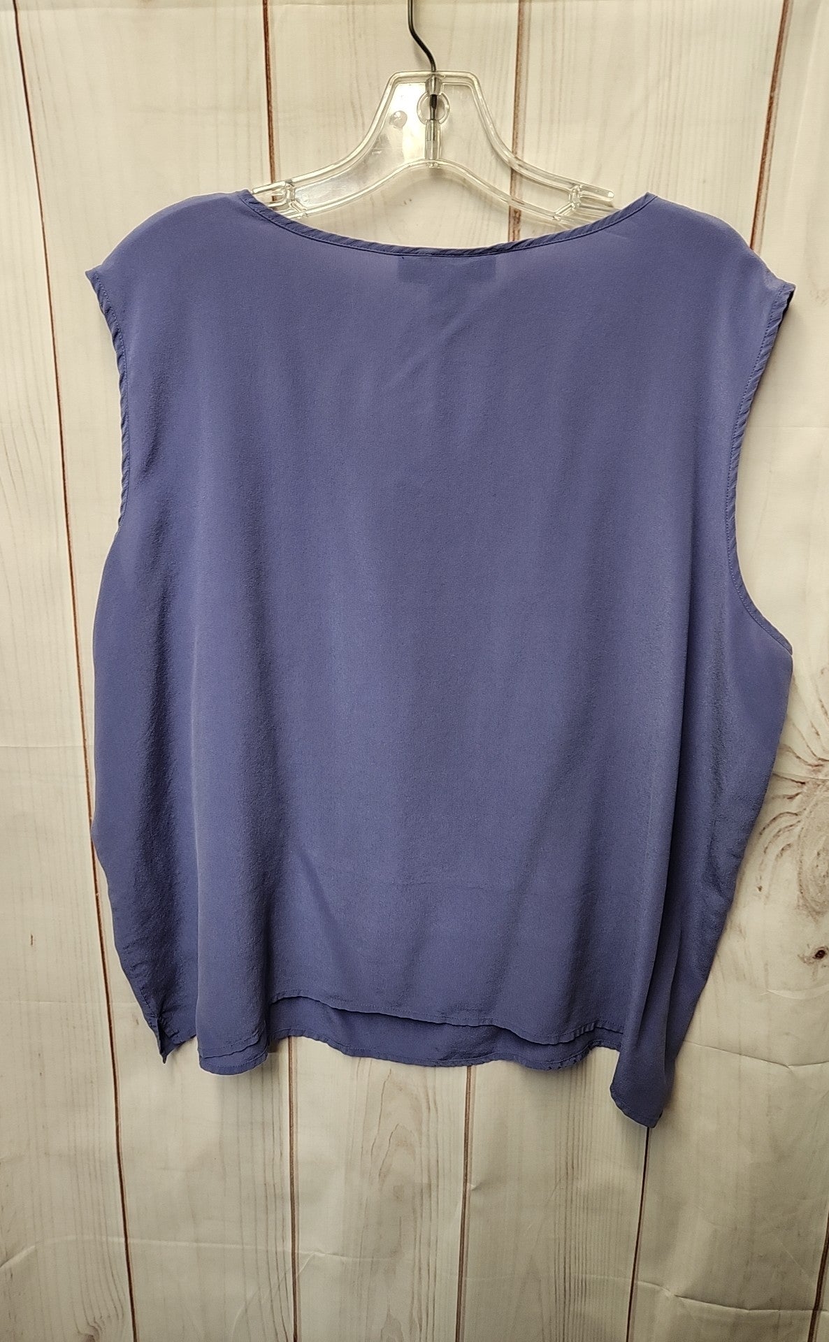 Stephanie Andrews Women's Size 3X Purple Silk Sleeveless Top