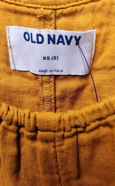 NWT Old Navy Girl's Size XS 5 Mustard Romper