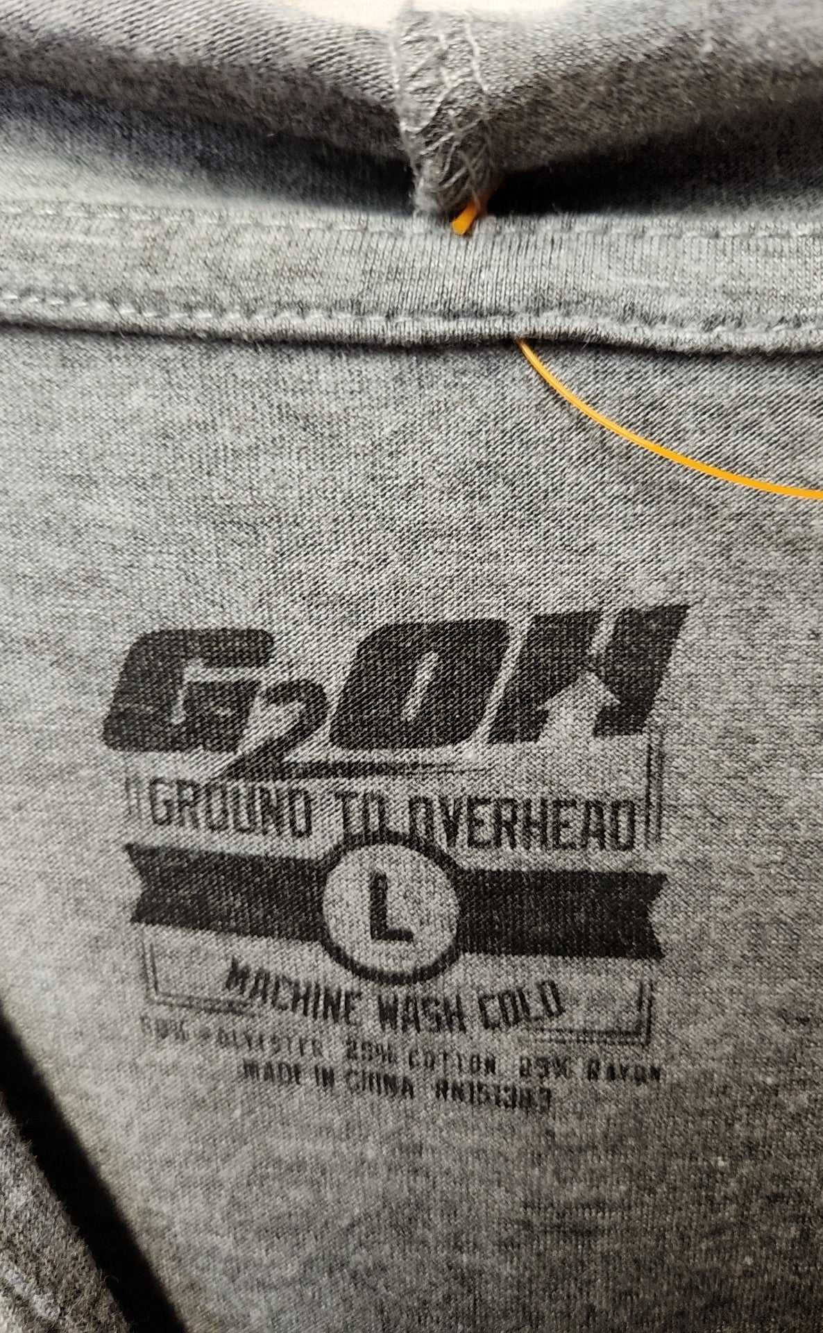G2OH Men's Size L Gray Shirt