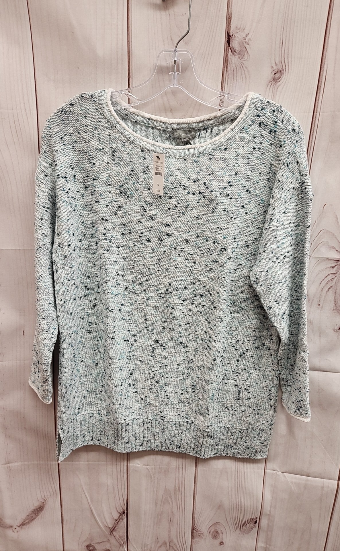 Talbots Women's Size L Petite Turquoise Sweater NWT