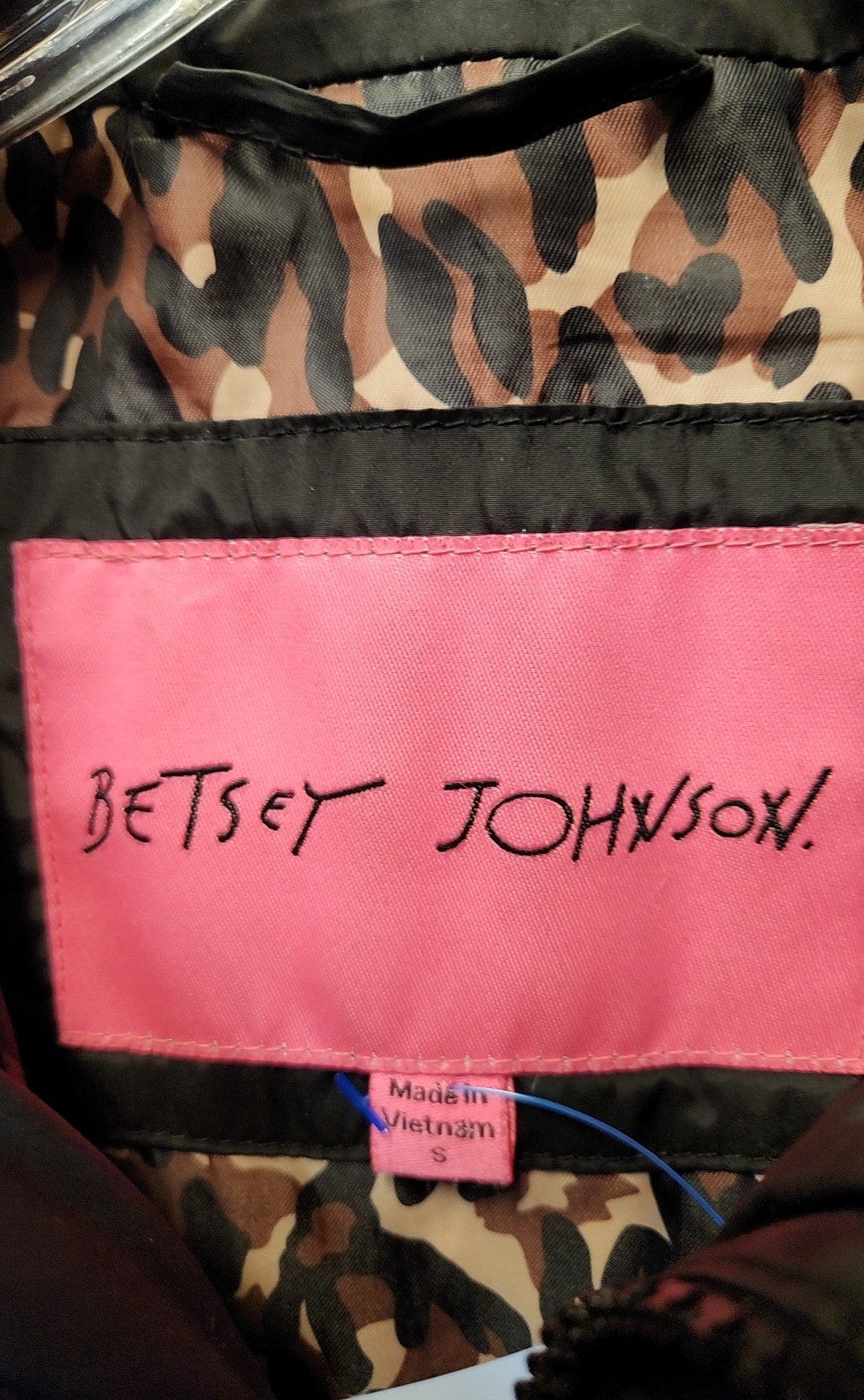 Betsey Johnson Women's Size S Black Coat