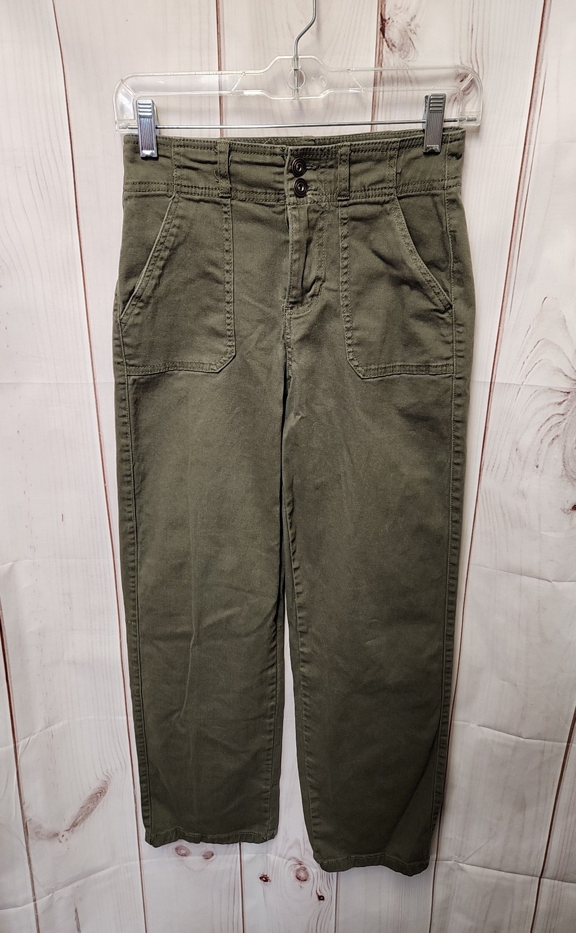 Re Generations Women's Size 25 (0) Olive Green Pants Relaxed Straight