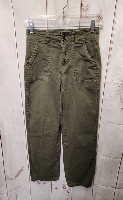 Re Generations Women's Size 25 (0) Olive Green Pants Relaxed Straight