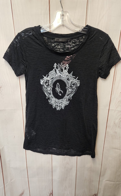 BCBG Maxazria Women's Size XS Black Short Sleeve Top