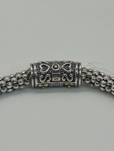 Gabrielle Bruni 14K Gold & .925 Sterling Silver Diamond Necklace & Bracelet Set