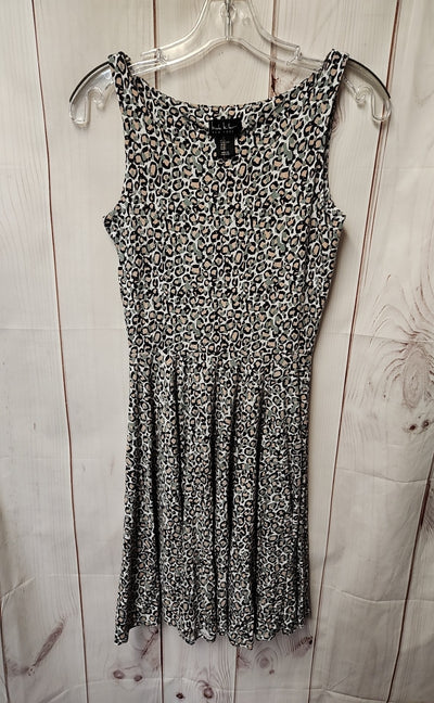 Nicole Miller Women's Size XS Green Animal Print Dress
