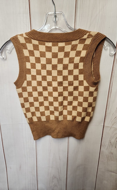 Moon & Madison Women's Size S Brown Sleeveless Top