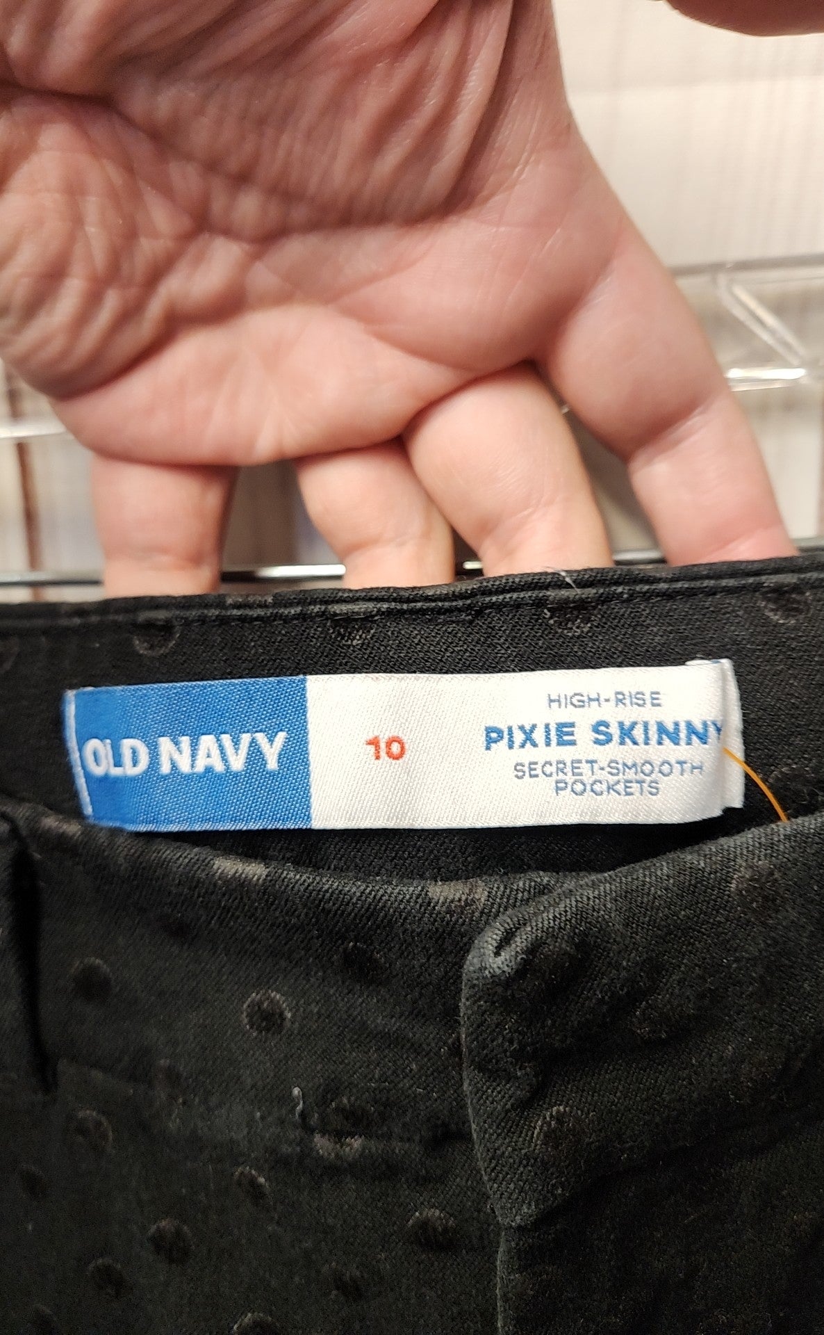 Old Navy Women's Size 10 Black Pants Hig Rise Pixie Skinny