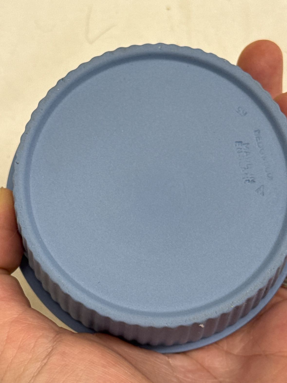 VTG Wedgwood Blue Ceramic Trinket Dish