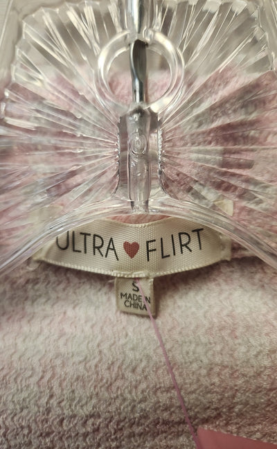 Ultra Flirt Women's Size S Pink Short Sleeve Top
