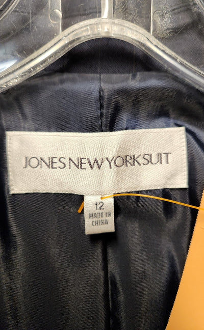 Jones New York Women's Size 12 Navy Coat