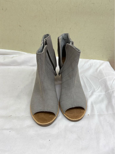 Toms Women's Size 5 Gray Open Toe Pumps