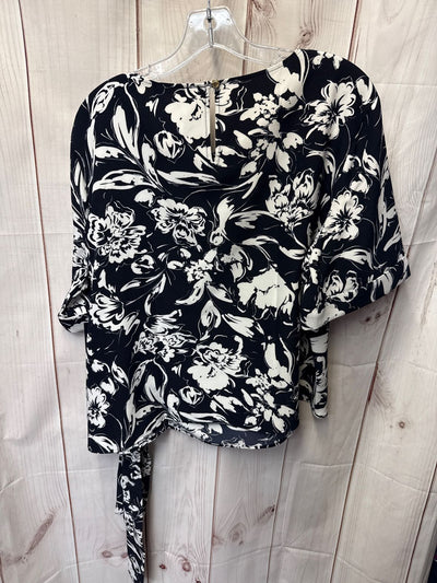 NWT Tommy Hilfiger Women's Size XL Navy Floral Short Sleeve Top