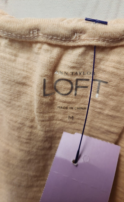 Loft Women's Size M Peach Sleeveless Top