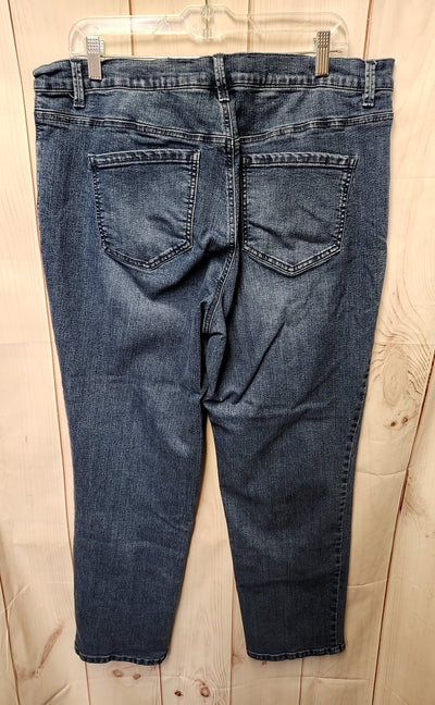 Gloria Vanderbilt Women's Size 33 (15-16) Blue Jeans
