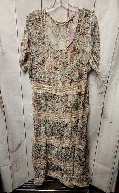 Soft Surroundings Women's Size 18 Pink Floral Dress