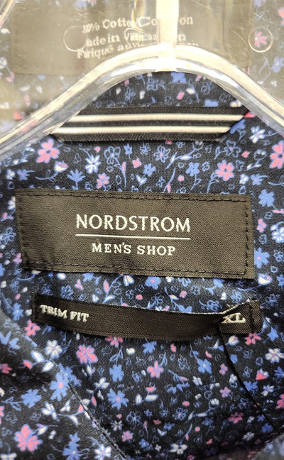 Nordstrom Men's Size XL Navy Floral Shirt