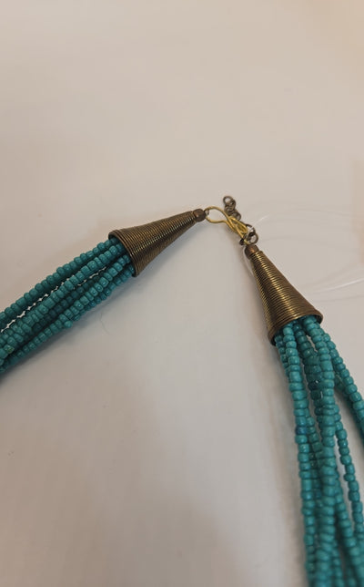 Blue Beaded Necklace