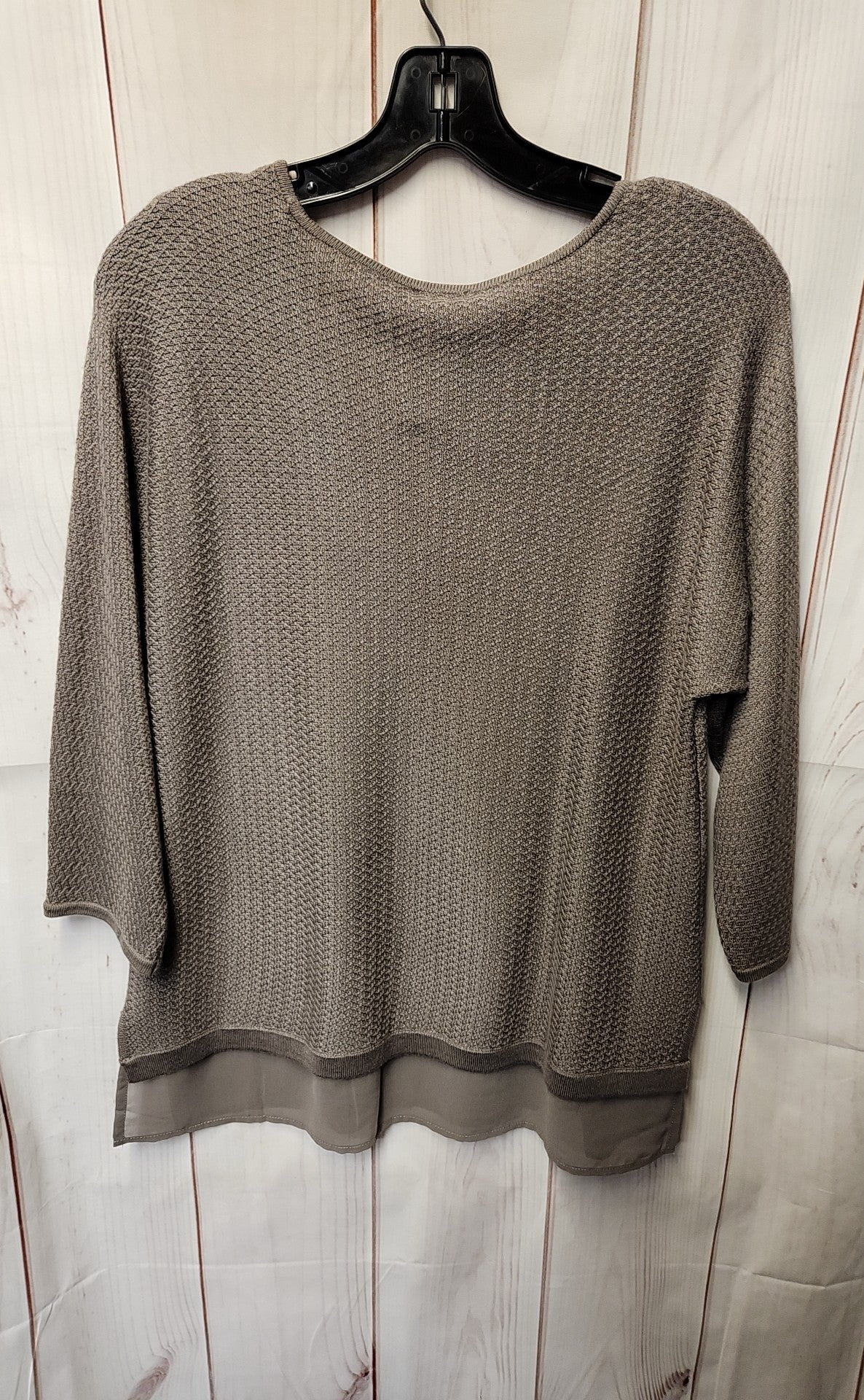 Chico's Women's Size 0= US S Gray 3/4 Sleeve Top