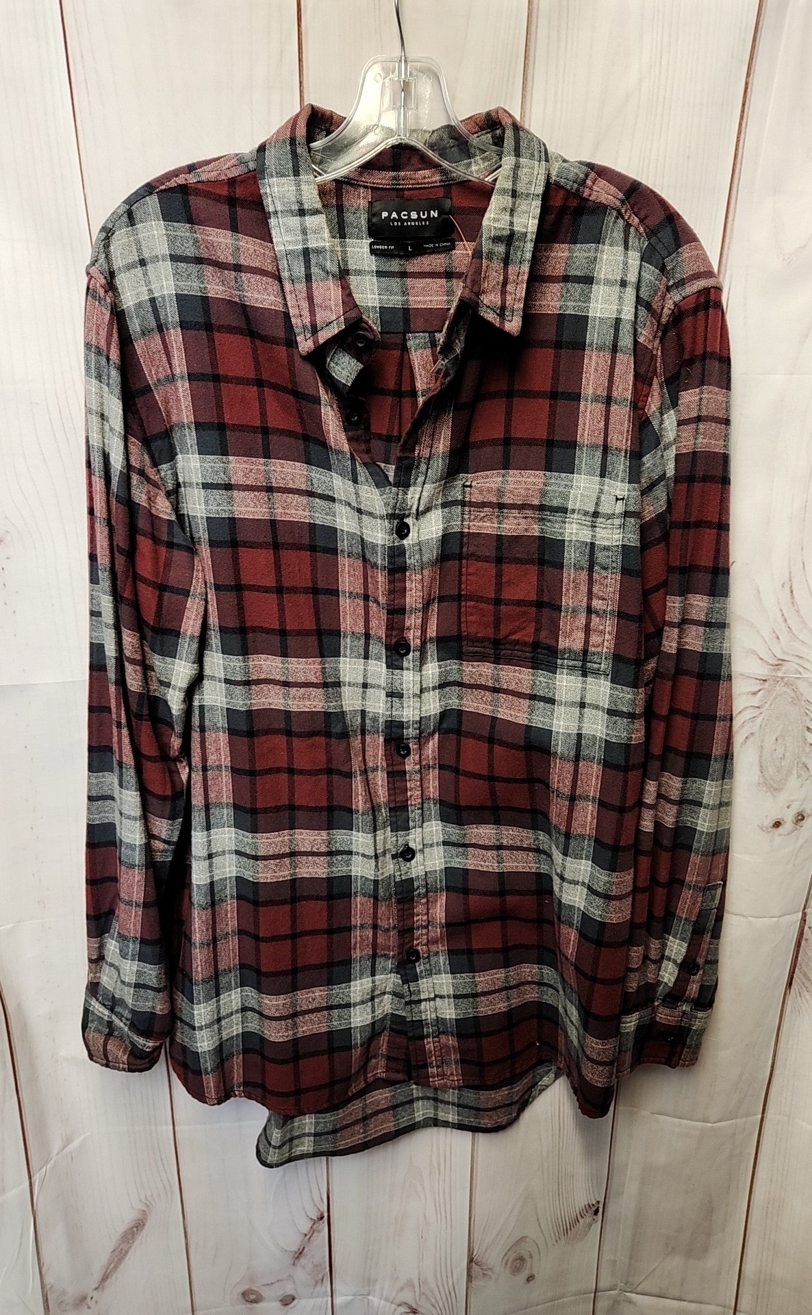 Pacsun Men's Size L Red Shirt