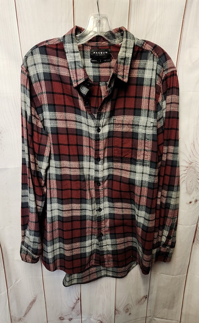 Pacsun Men's Size L Red Shirt