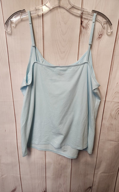 J Jill Women's Size XL Light Blue Sleeveless Top