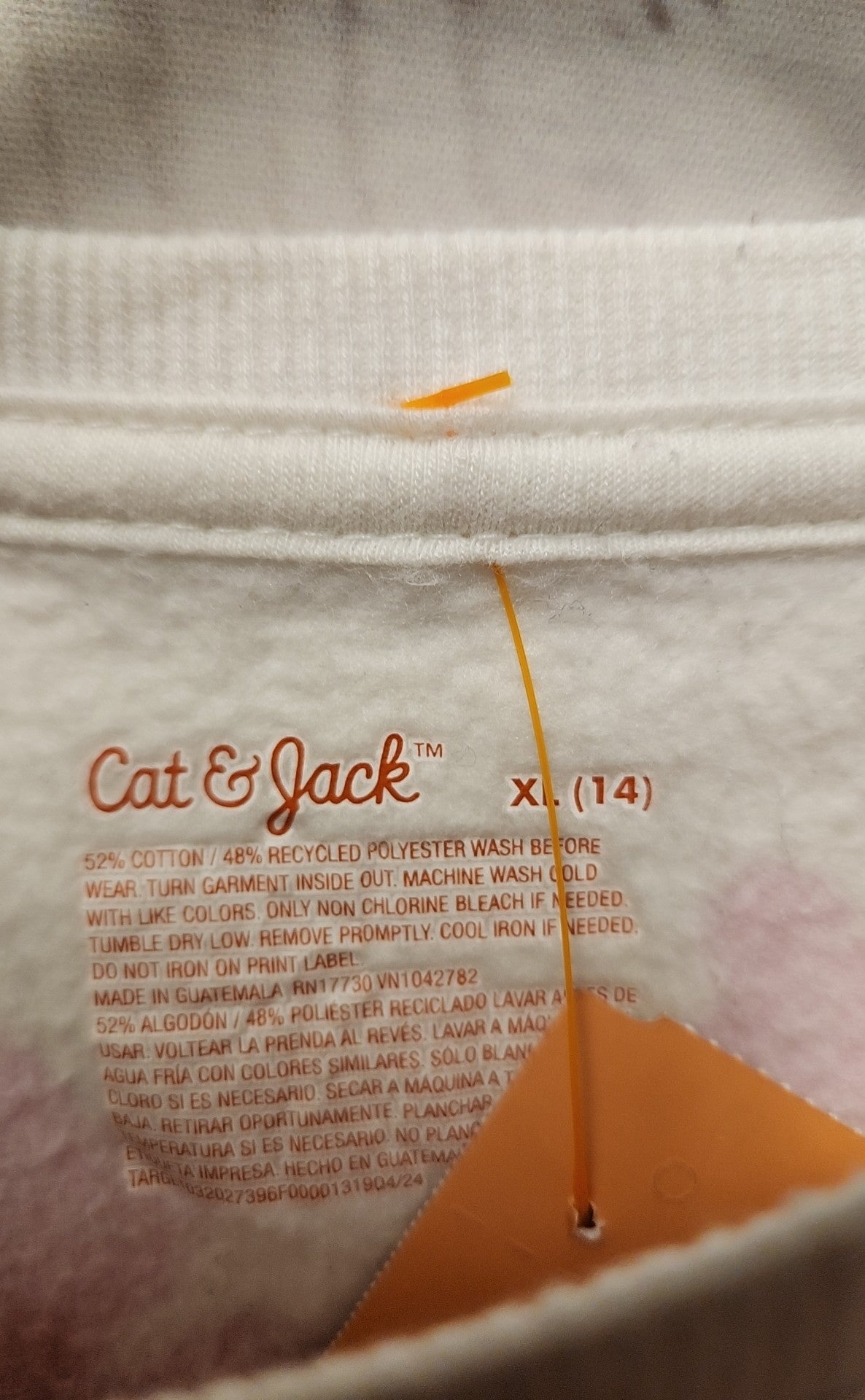 Cat & Jack Girl's Size 14 White Sweatshirt