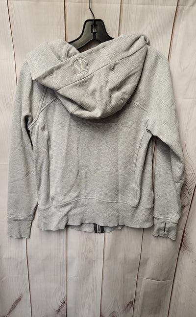 Lululemon Women's Size 8 Gray Full Zip Hooded Sweatshirt
