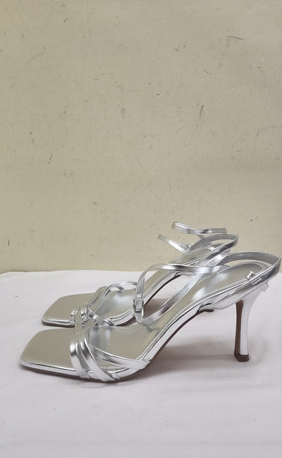 Asos Women's Size 11 Silver Sandals Shoes